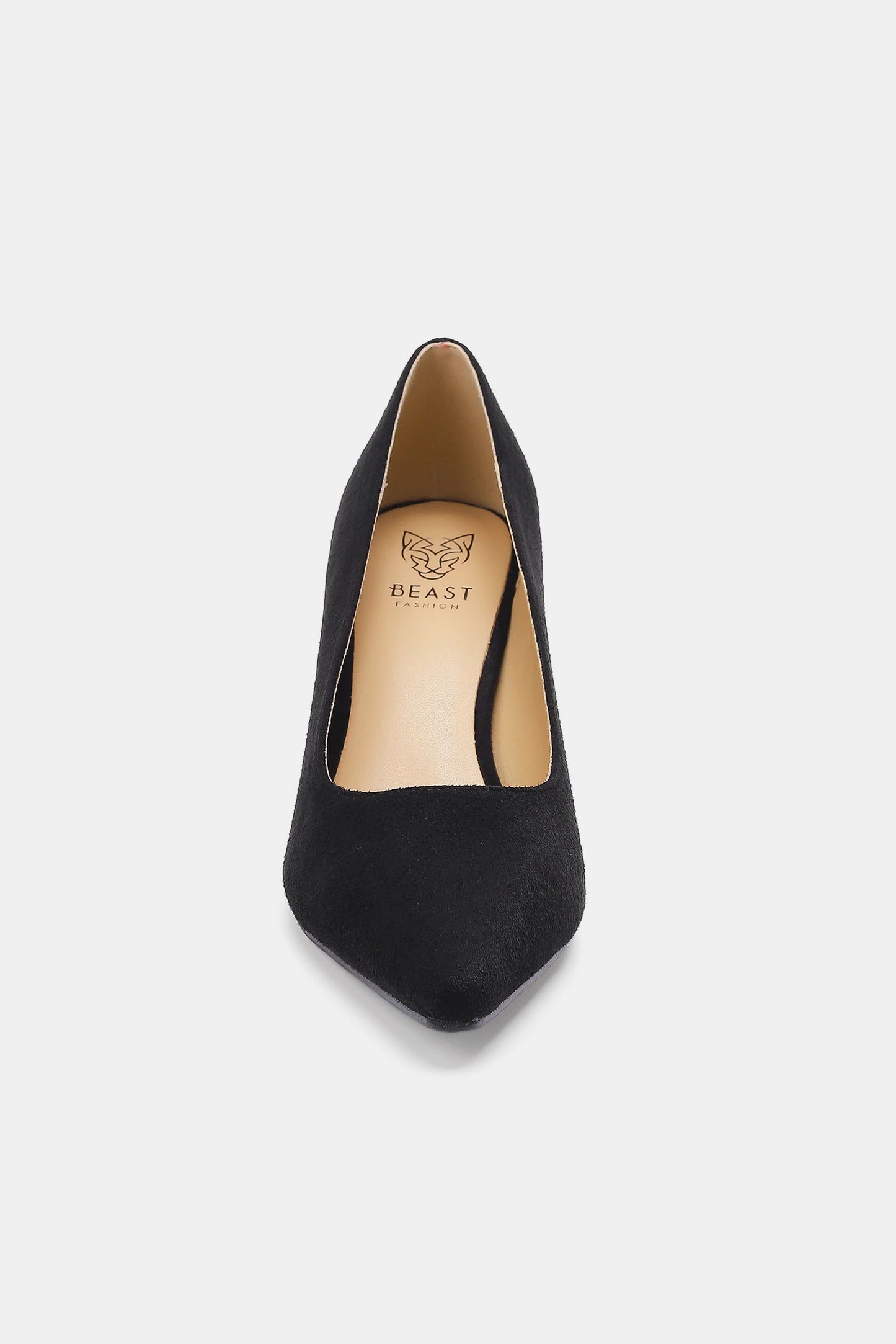 Beast Fashion Faux Suede Point Toe Pumps – Elegant, Timeless Mid Heel Pumps for Every Occasion