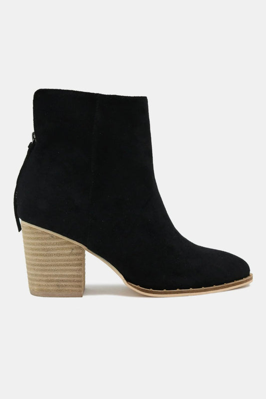 Beast Fashion Suede Point Toe Ankle Booties – Chic and Timeless Elegance